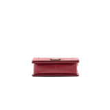 Chanel Glazed Calfskin Medium LeBoy In Red Gold Hardware