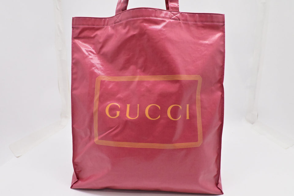 Gucci Montecarlo Vertical Tote in Glam Pink Crystal Coated Canvas
