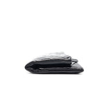 Chanel Patent Leather Fold Over Clutch Black