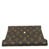 Louis Vuitton Kirigami Pochette Large Monogram Canvas Clutch Rose Ballerine