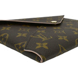 Louis Vuitton Kirigami Pochette Large Monogram Canvas Clutch Rose Ballerine