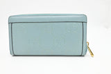 Gucci Long Zippy Wallet in Light Blue Leather