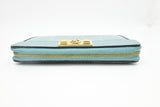 Gucci Long Zippy Wallet in Light Blue Leather