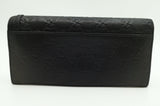 Gucci Long Wallet in Black Guccissima Leather