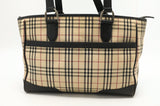 Burberry Shoulder Bag in Beige Check Canvas