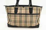 Burberry Shoulder Bag in Beige Check Canvas