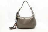 Gucci Techno Horsebit Hobo Bag in Silver Leather