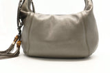 Gucci Techno Horsebit Hobo Bag in Silver Leather