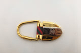 Gucci Rigato Shield Key Ring