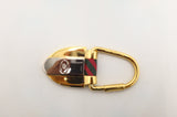 Gucci Rigato Shield Key Ring