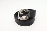 Gucci Belt in Black Guccissima Leather