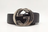 Gucci Belt in Black Guccissima Leather