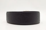 Gucci Belt in Black Guccissima Leather