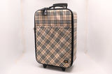Burberry Luggage in Brown Checked Canvas