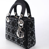 Christian Dior Mini Lady Dior Satin Black