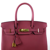 Hermes Birkin 30 Togo Burgundy - A Stamp