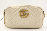 Gucci Marmont Crossbody in White Leather