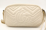 Gucci Marmont Crossbody in White Leather