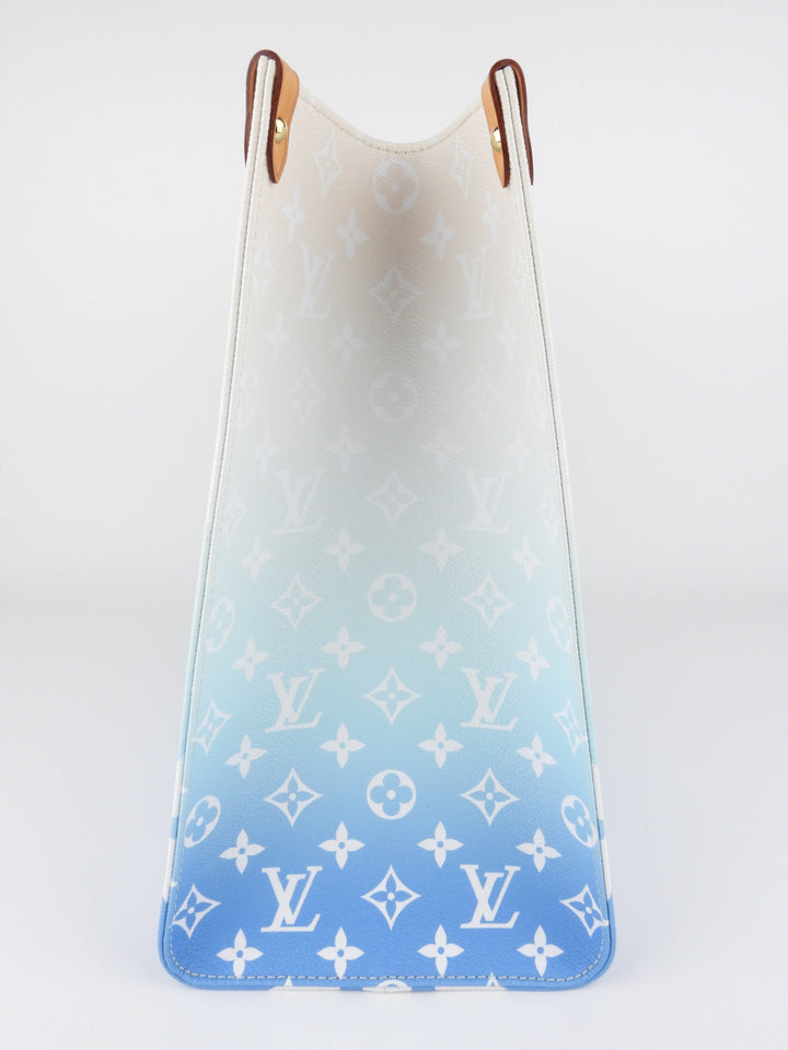 Louis Vuitton Blue Giant Monogram OnTheRun By The Pool GM Two Way Tote Bag