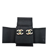 Chanel CC Over The Rainbow Crystal Earring Gold Multicolor