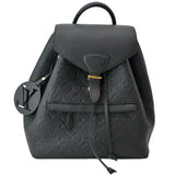 Louis Vuitton Montsouris Monogram Empreinte Leather Backpack Bag Black