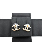 Chanel CC Over The Rainbow Crystal Earring Gold Multicolor