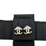 Chanel CC Over The Rainbow Crystal Earring Gold Multicolor