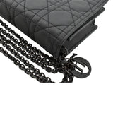 Christian Dior Lady Dior Cannage Leather Crossbody Chain wallet Black