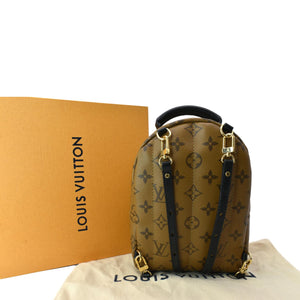 Louis Vuitton Palm Springs Mini Monogram Reverse Canvas Backpack Bag Brown