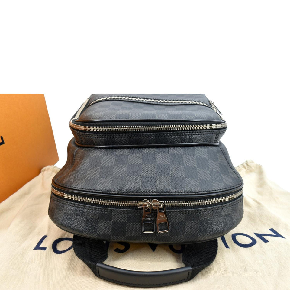Louis Vuitton Michael Damier Graphite Canvas Backpack Bag Black