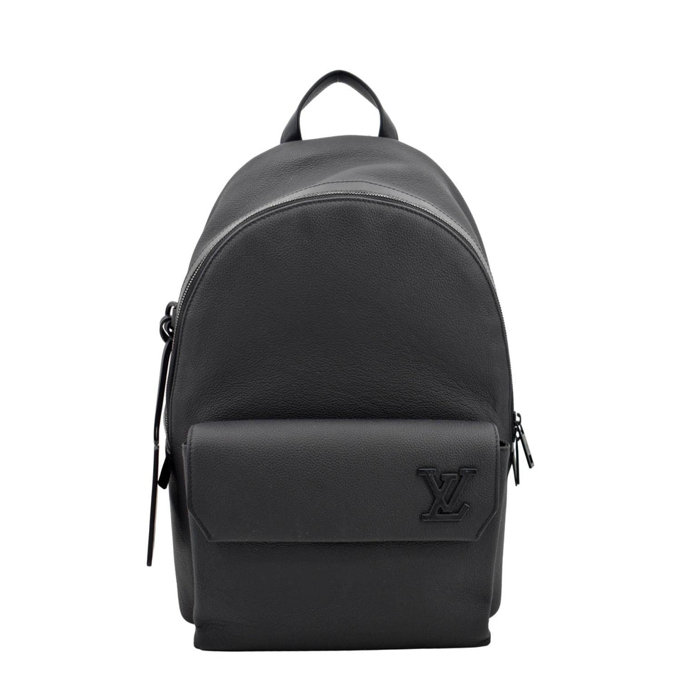Louis Vuitton Takeoff Aerogram Grained Calf Leather Backpack Black