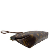 Louis Vuitton Pallas Monogram Canvas Clutch Crossbody Bag Brown