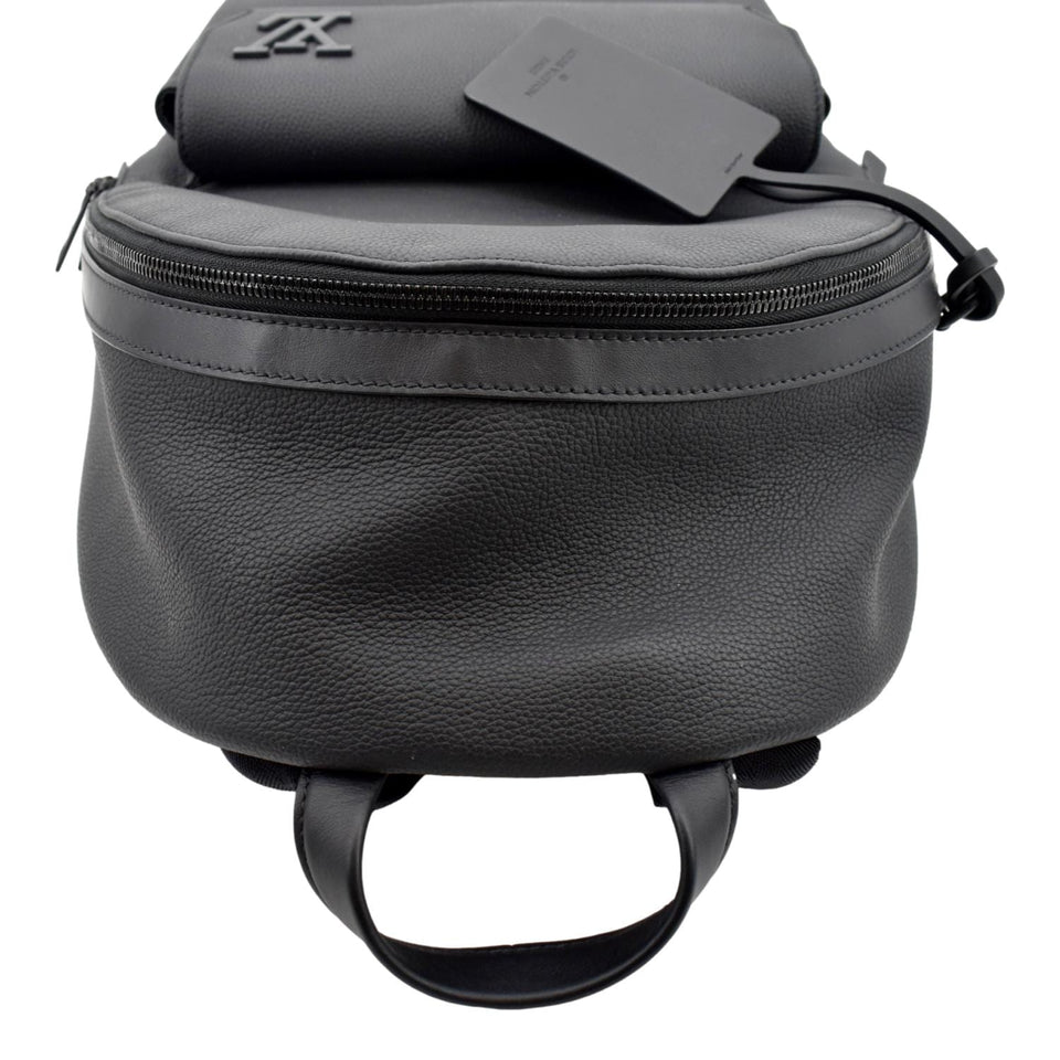Louis Vuitton Takeoff Aerogram Grained Calf Leather Backpack Black