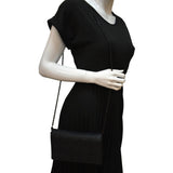 Christian Dior Lady Dior Cannage Leather Crossbody Chain wallet Black