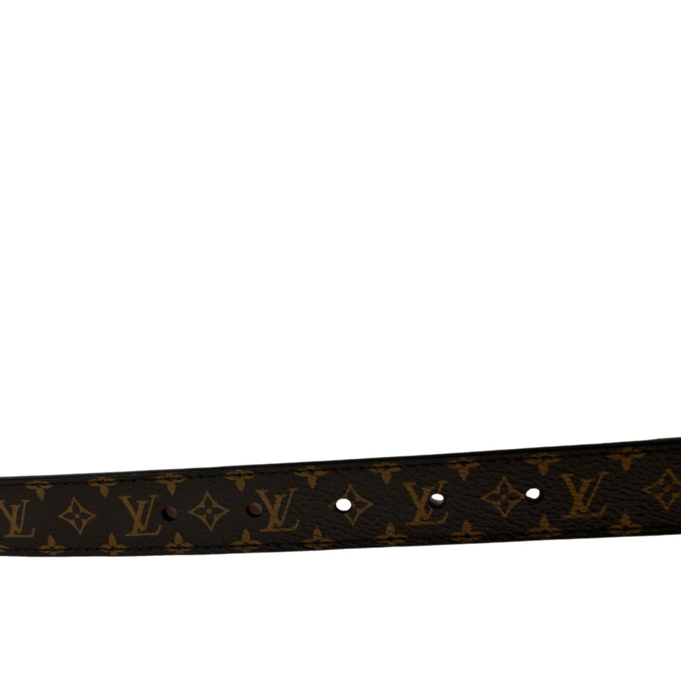 Louis Vuitton Mini 25MM Monogram Canvas Belt Brown