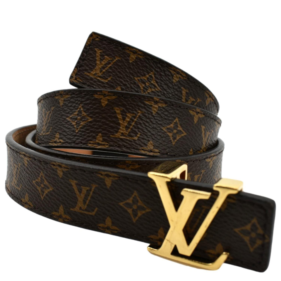 Louis Vuitton Mini 25MM Monogram Canvas Belt Brown