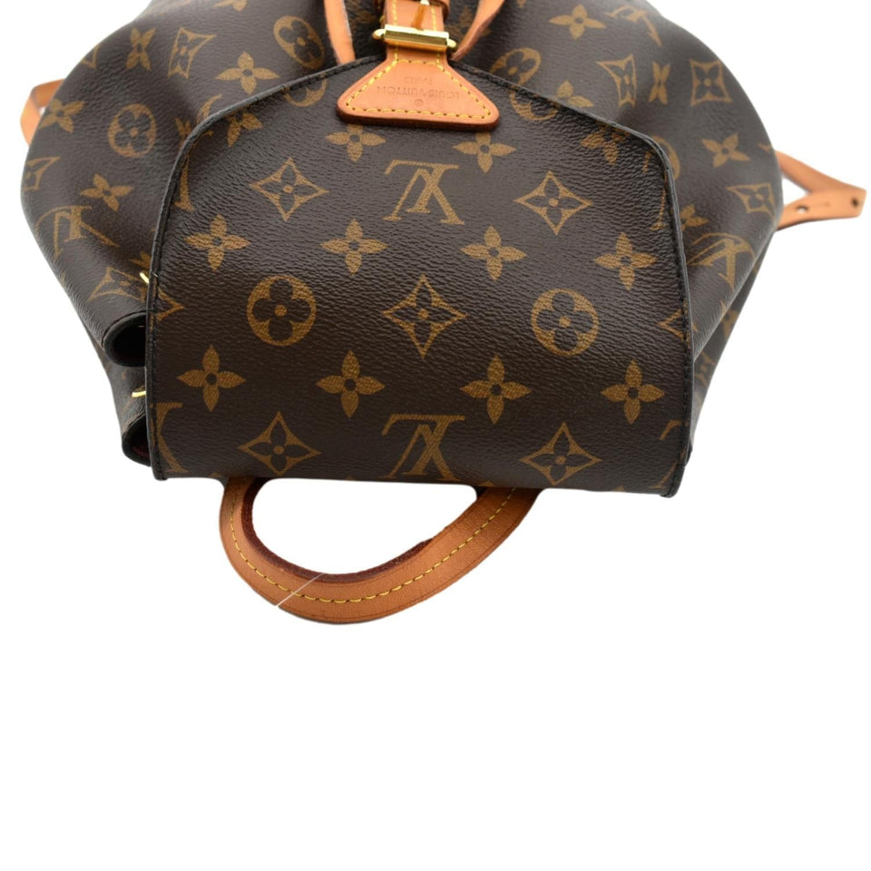Louis Vuitton Montsouris Monogram Canvas Backpack Bag Brown