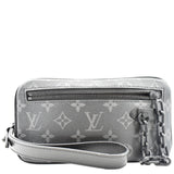 Louis Vuitton Volga Monogram Eclipse Pochette Clutch Bag Black