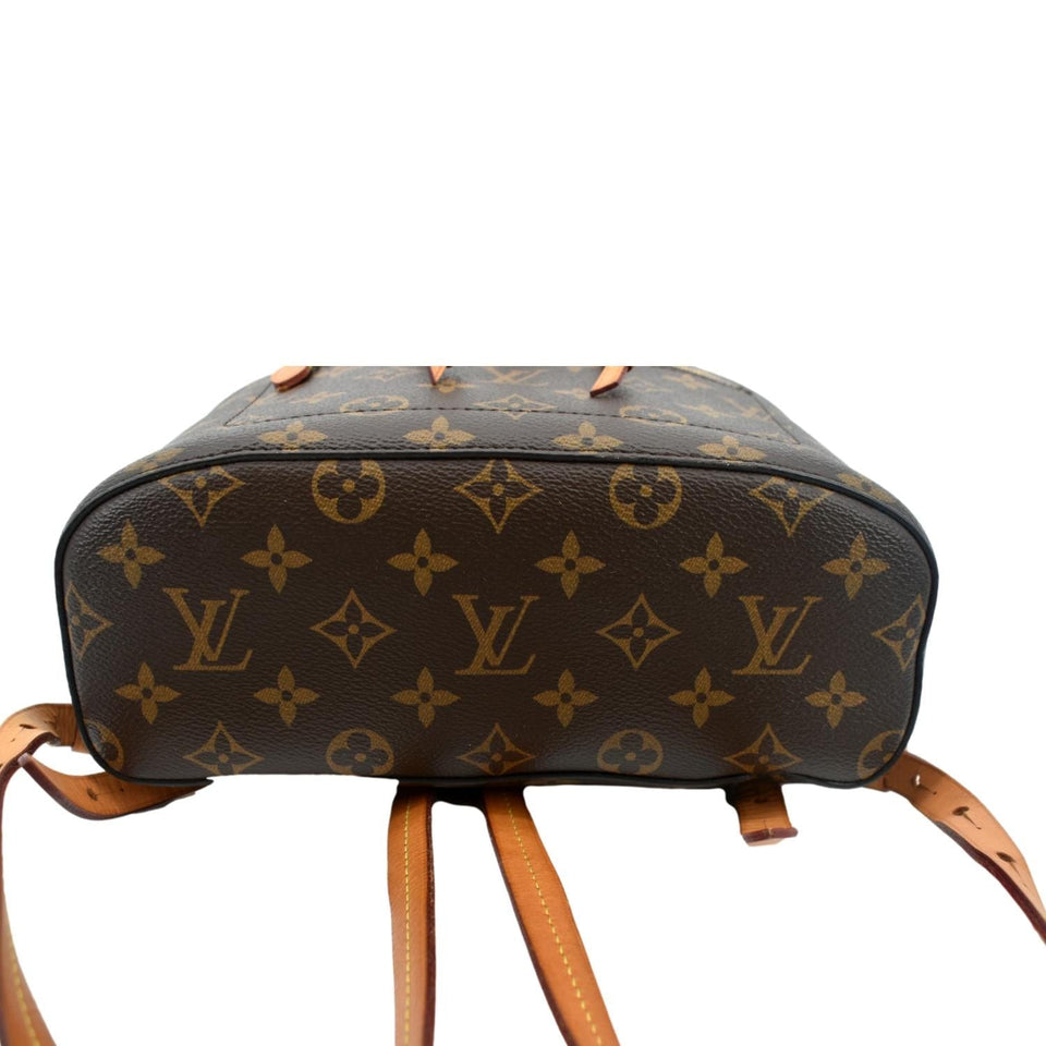 Louis Vuitton Montsouris Monogram Canvas Backpack Bag Brown