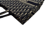 Christian Dior Large Book Oblique Embroidered Canvas Tote Bag Multicolor