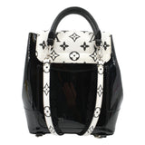 Louis Vuitton Hot Springs Monogram Vernis Leather Backpack Black/White