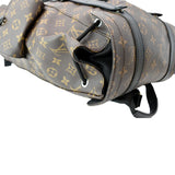 Louis Vuitton Christopher Monogram Macassar Canvas Backpack Bag Brown