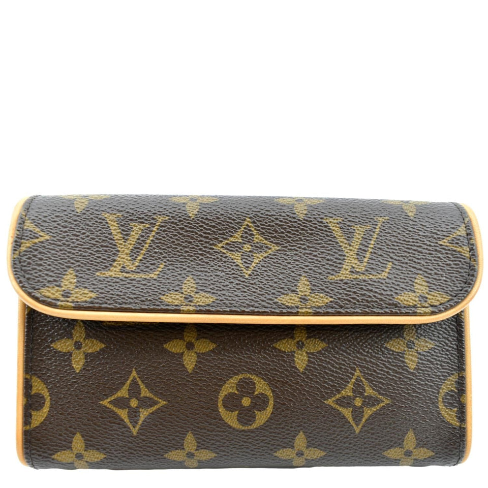 Louis Vuitton Pochette Florentine Monogram Canvas Belt Bag Brown