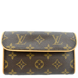 Louis Vuitton Pochette Florentine Monogram Canvas Belt Bag Brown