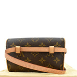 Louis Vuitton Pochette Florentine Monogram Canvas Belt Bag Brown