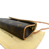 Louis Vuitton Pochette Florentine Monogram Canvas Belt Bag Brown