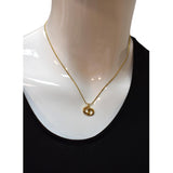 CHRISTIAN Women Dior CD Logo Necklace Gold