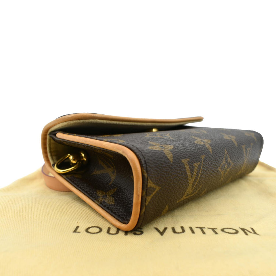 Louis Vuitton Pochette Florentine Monogram Canvas Belt Bag Brown