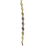 Christian Dior  CD Logo Chain Link Short Bracelet Gold