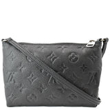 Louis Vuitton Pallas Monogram Empreinte Clutch Crossbody Bag Black